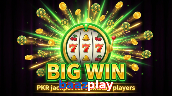 Big win animation on Baazplay slot game